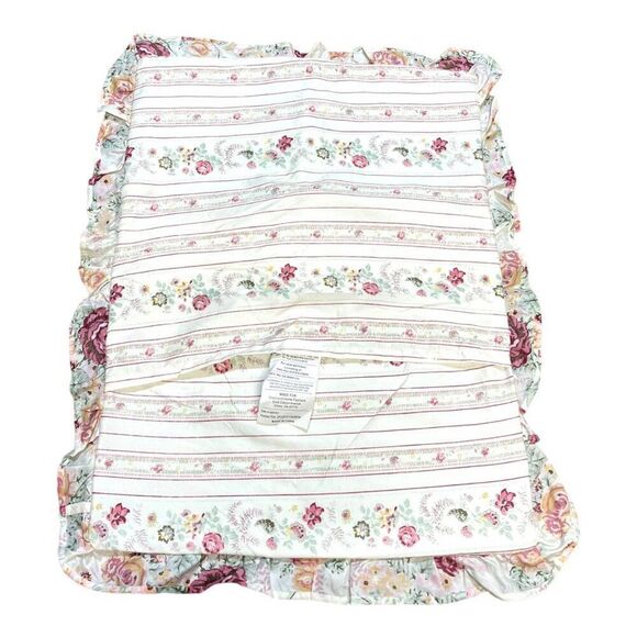 Victorian Floral Quilted Padded Greenland Home Floral pillowcase Pillow Sham - Picture 6 of 7